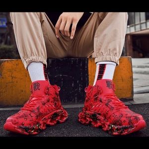 Slime!!! Rouge Graffiti’s High top chunky’s